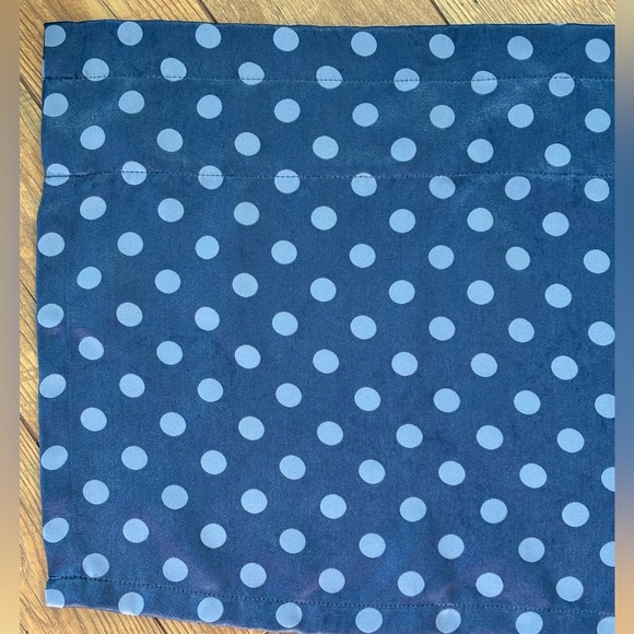 Navy Polka Dot Window Valances, set of 3 - Picture 2 of 6